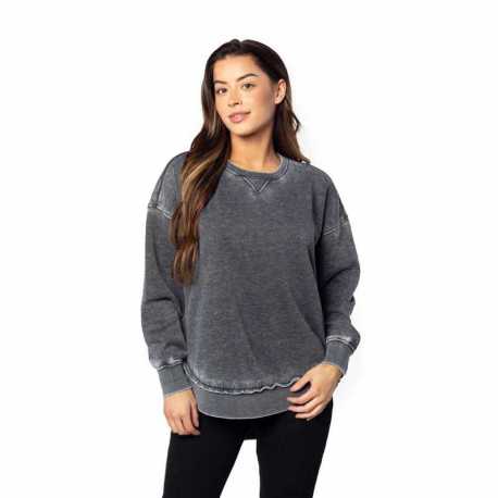 chicka-d 480 Ladies Burnout Campus Pullover