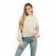 chicka-d 504 Ladies Burnout Campus Crop Sweatshirt