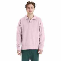 ComfortWash by Hanes GDH490 Unisex Garment Dye Polo Collar Sweatshirt