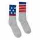 SOCCO SC100 USA-Made Striped Crew Socks