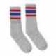 SOCCO SC100 USA-Made Striped Crew Socks