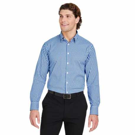 Devon & Jones DG536 CrownLux Performance Men's Gingham Shirt