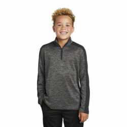 Sport-Tek YST397 Youth PosiCharge Electric Heather Colorblock 1/4-Zip Pullover