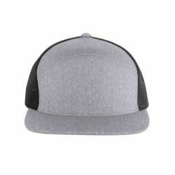 Pacific Headwear P710 Heathered Arch Trucker Snapback Cap