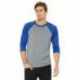 Bella + Canvas 3200 Unisex Three-Quarter Sleeve Baseball T-Shirt