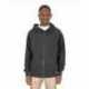 Shaka Wear SHGDZ Men's Garment Dye Double-Zip Hooded Sweatshirt