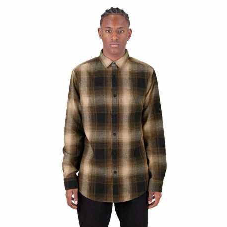 Shaka Wear SHHFS Men's Plaid Flannel Overshirt