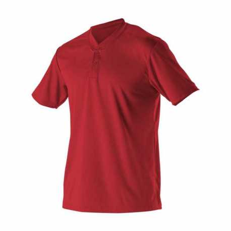 Alleson Athletic 522MM Baseball Two Button Henley Jersey