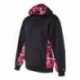 Badger 1464 Digital Camo Colorblock Performance Fleece Hooded Sweatshirt