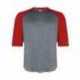 Badger 2133 Youth B-Core 3/4 Sleeve Baseball T-Shirt