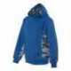 Badger 2464 Youth Digital Camo Colorblock Performance Fleece Hooded Sweatshirt