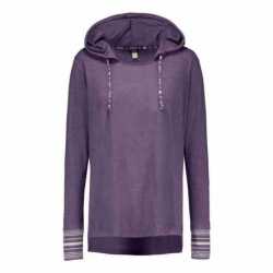 MV Sport W19439 Women's Heathered Jersey Hooded Tunic