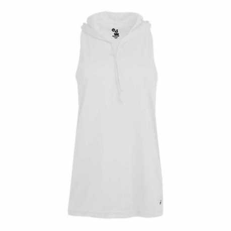 Badger 4111 Women's B-Core Racerback Hooded Tank Top