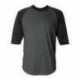 Badger 4133 B-Core Three-Quarter Sleeve Baseball T-Shirt