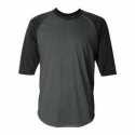 Badger 4133 B-Core Three-Quarter Sleeve Baseball T-Shirt