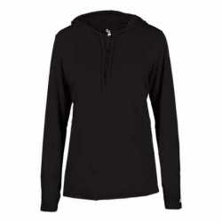 Badger 4165 Women's B-Core Long Sleeve Hooded T-Shirt