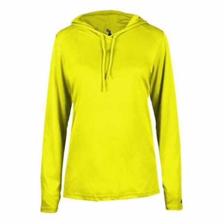 Badger 4165 Women's B-Core Long Sleeve Hooded T-Shirt