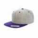 Yupoong 6089MT Adult Structured Flat Visor Classic Two-Tone Snapback Cap