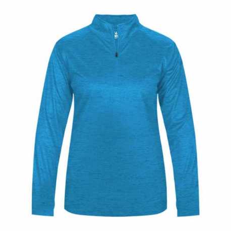 Badger 4173 Women's Tonal Blend Quarter-Zip Pullover