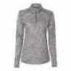 Badger 4173 Women's Tonal Blend Quarter-Zip Pullover