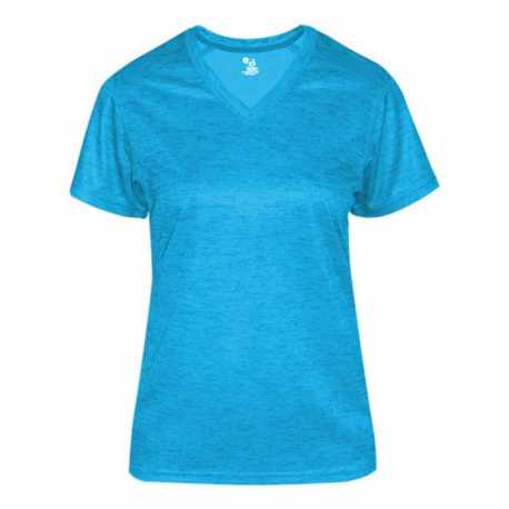 Badger 4175 Women's Tonal Blend V-Neck T-Shirt