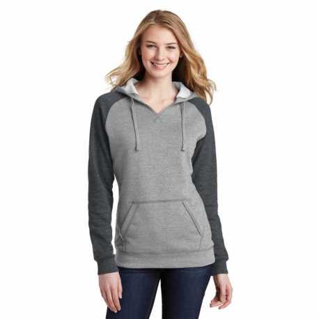 District DT296 Women's Lightweight Fleece Raglan Hoodie