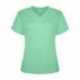 Badger 4962 Women's Triblend Performance V-Neck Short Sleeve T-Shirt