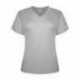 Badger 4962 Women's Triblend Performance V-Neck Short Sleeve T-Shirt