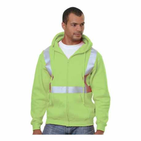 Bayside 3790 USA-Made Hi-Visibility Full-Zip Hooded Sweatshirt