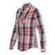 Burnside 5222 Women's Long Sleeve Plaid Shirt