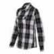 Burnside 5222 Women's Long Sleeve Plaid Shirt