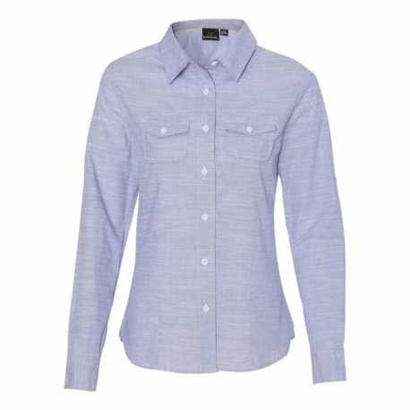 Burnside 5247 Women's Textured Solid Long Sleeve Shirt