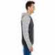 Burnside B8127 Adult Raglan Sleeve Striped Jersey Hooded T-Shirt