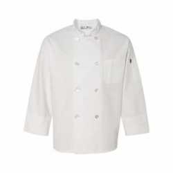 Chef Designs 0413 Button Chef Coat with Thermometer Pocket