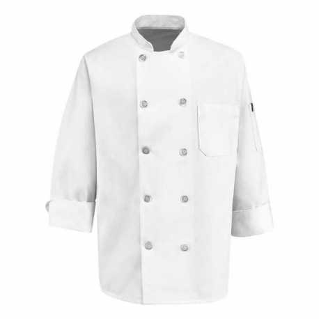 Chef Designs 0423 100% Polyester Ten Pearl Button Chef Coat