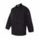 Chef Designs 0425 Ten Pearl Button Black Chef Coat