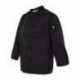 Chef Designs 0427 Black Knot Button Chef Coat