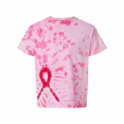 Dyenomite 200AR Awareness Ribbon Tie-Dyed T-Shirt