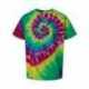 Dyenomite 20BMS Youth Multi-Color Spiral Tie-Dyed T-Shirt