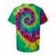 Dyenomite 20BMS Youth Multi-Color Spiral Tie-Dyed T-Shirt