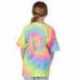 Dyenomite 20BMS Youth Multi-Color Spiral Tie-Dyed T-Shirt