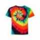 Dyenomite 20BMS Youth Multi-Color Spiral Tie-Dyed T-Shirt