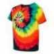 Dyenomite 20BMS Youth Multi-Color Spiral Tie-Dyed T-Shirt