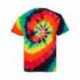 Dyenomite 20BMS Youth Multi-Color Spiral Tie-Dyed T-Shirt