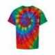 Dyenomite 20BMS Youth Multi-Color Spiral Tie-Dyed T-Shirt