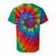 Dyenomite 20BMS Youth Multi-Color Spiral Tie-Dyed T-Shirt