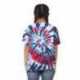 Dyenomite 20BTD Youth Rainbow Cut-Spiral Tie-Dyed T-Shirt