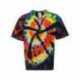 Dyenomite 20BTD Youth Rainbow Cut-Spiral Tie-Dyed T-Shirt