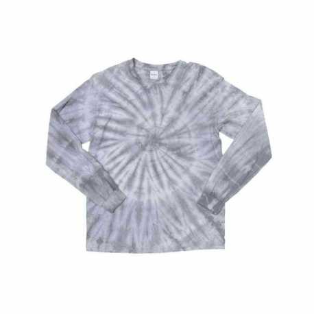 Dyenomite 240CY Cyclone Pinwheel Tie-Dyed Long Sleeve T-Shirt