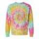 Dyenomite 240MS Multi-Color Spiral Tie-Dyed Long Sleeve T-Shirt